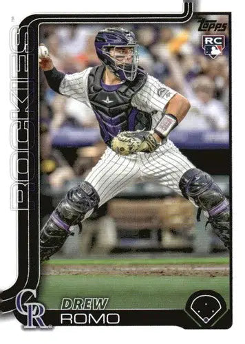 2025 Topps #296 Drew Romo NM-MT RC Rookie Rockies - Baseball Card Single