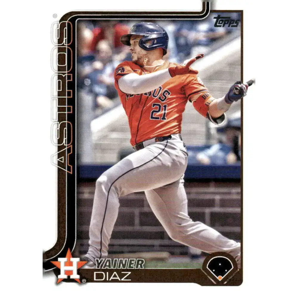 2025 Topps #299 Yainer Diaz NM-MT Houston Astros Baseball Card - Baseball Card Single