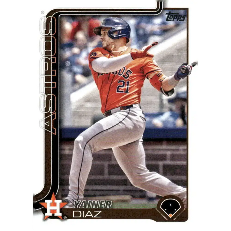 2025 Topps #299 Yainer Diaz NM-MT Houston Astros Baseball Card - Baseball Card Single