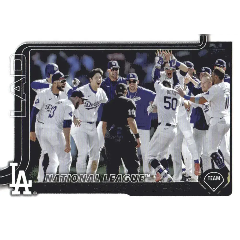 2025 Topps #302 Los Angeles Dodgers NM-MT Los Angeles Dodgers Baseball Card - Baseball Card Single
