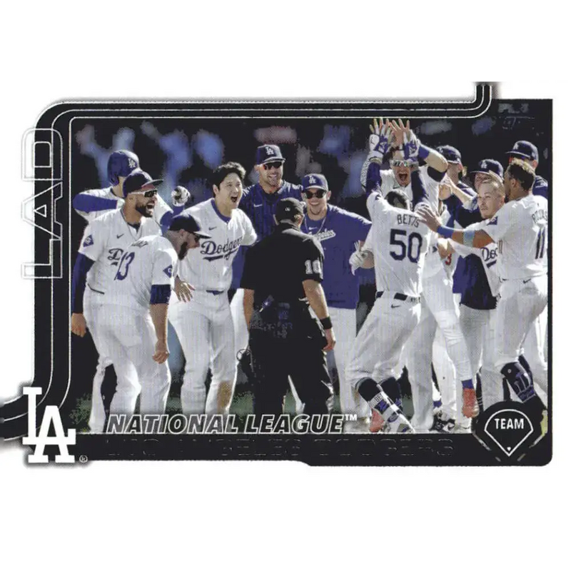 2025 Topps #302 Los Angeles Dodgers NM-MT Los Angeles Dodgers Baseball Card - Baseball Card Single