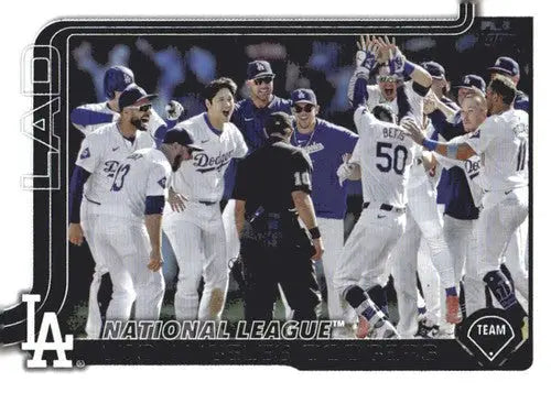 2025 Topps #302 Los Angeles Dodgers NM-MT Dodgers - Baseball Card Single