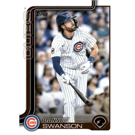 2025 Topps #303 Dansby Swanson NM-MT Chicago Cubs Baseball Card - Baseball Card Single