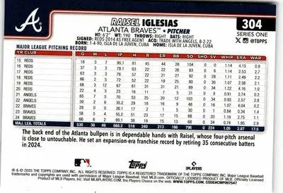 2025 Topps #304 Raisel Iglesias - Baseball Card Single