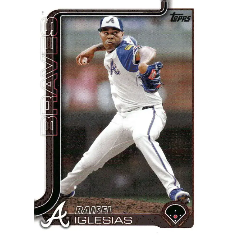 2025 Topps #304 Raisel Iglesias NM-MT Atlanta Braves Baseball Card - Baseball Card Single