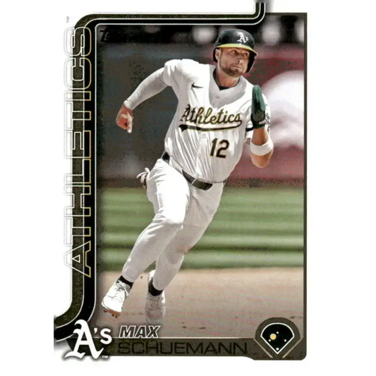 2025 Topps #305 Max Schuemann NM-MT Oakland Athletics Baseball Card - Baseball Card Single