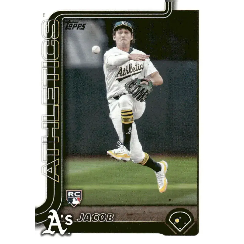 2025 Topps #314 Jacob Wilson NM-MT RC Rookie Oakland Athletics Baseball Card - Baseball Card Single