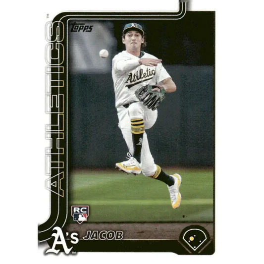2025 Topps #314 Jacob Wilson NM-MT RC Rookie Oakland Athletics Baseball Card - Baseball Card Single