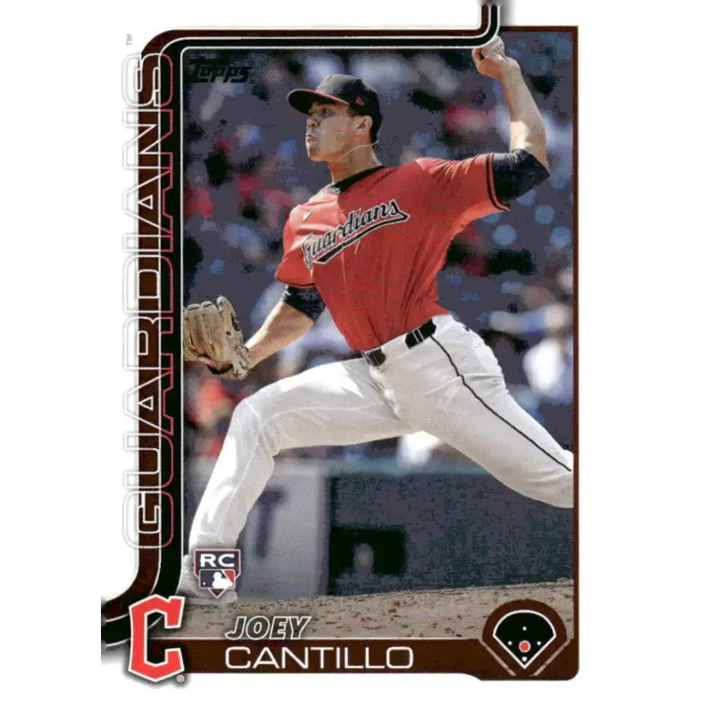 2025 Topps #318 Joey Cantillo NM-MT RC Rookie Cleveland Guardians Baseball Card - Baseball Card Single
