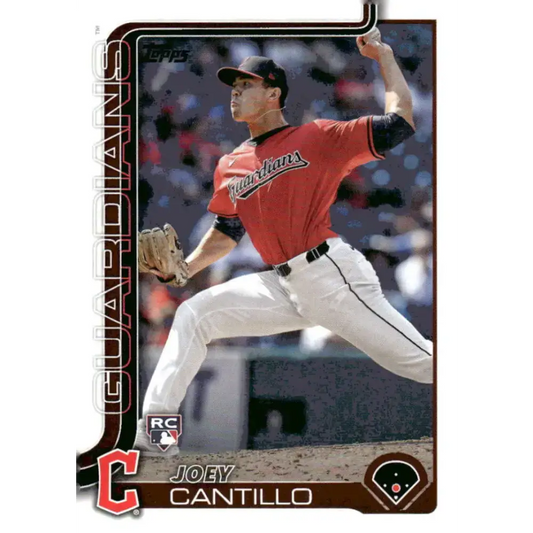 2025 Topps #318 Joey Cantillo NM-MT RC Rookie Cleveland Guardians Baseball Card