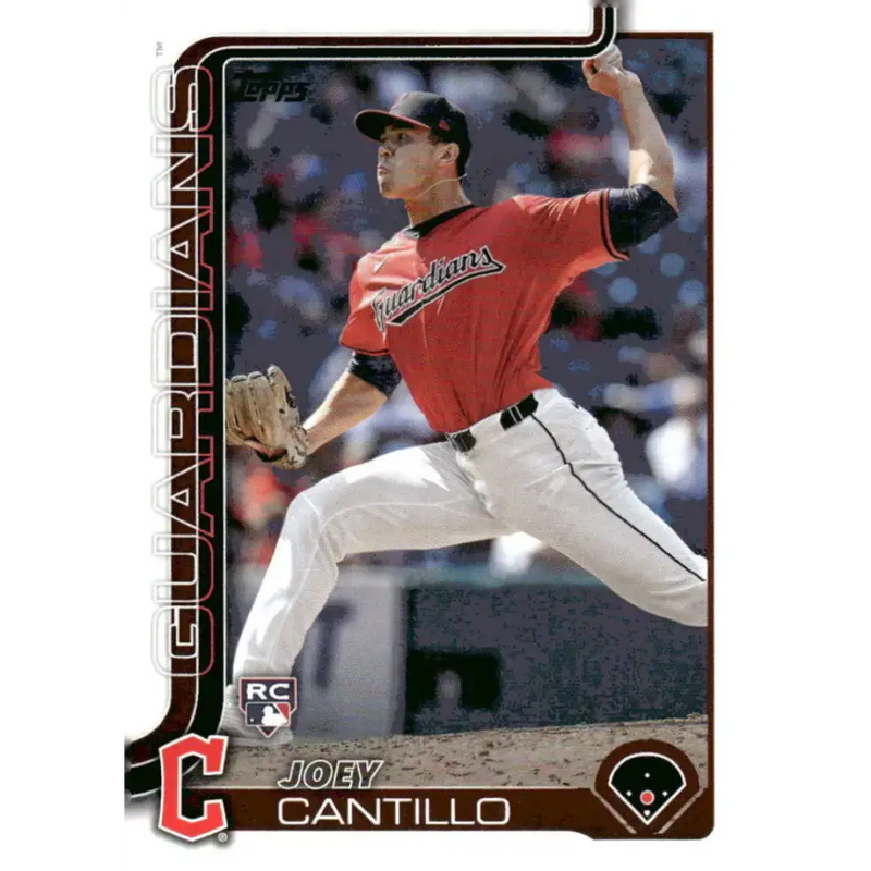 2025 Topps #318 Joey Cantillo NM-MT RC Rookie Cleveland Guardians Baseball Card - Baseball Card Single