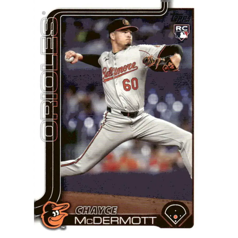 2025 Topps #32 Chayce McDermott NM-MT RC Rookie Baltimore Orioles Baseball Card - Baseball Card Single