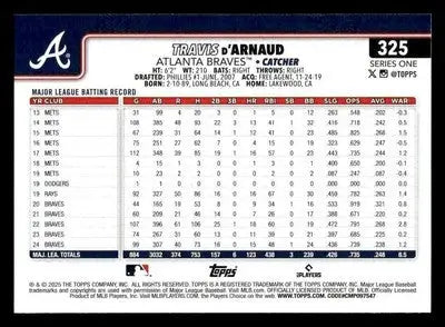 2025 Topps #325 Travis d’Arnaud - Baseball Card Single