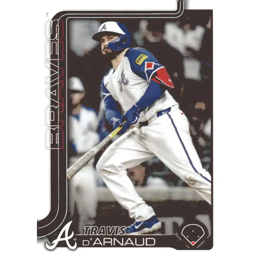 2025 Topps #325 Travis d’Arnaud NM-MT Atlanta Braves Baseball Card - Baseball Card Single