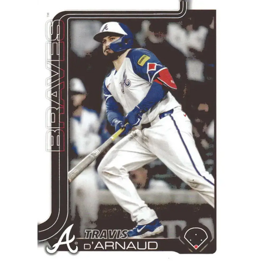 2025 Topps #325 Travis d’Arnaud NM-MT Atlanta Braves Baseball Card - Baseball Card Single