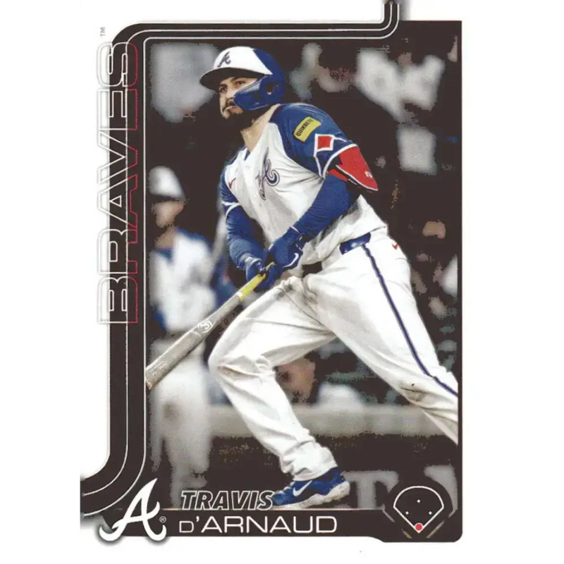 2025 Topps #325 Travis d’Arnaud NM-MT Atlanta Braves Baseball Card - Baseball Card Single