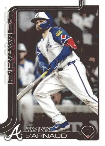 Original gloss 2025 Topps Travis d’Arnaud NM-MT Braves baseball trading card