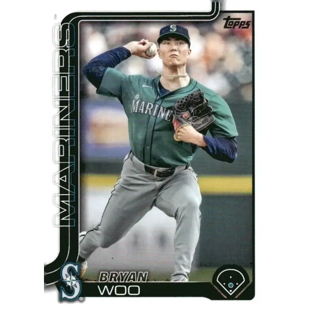 2025 Topps #327 Bryan Woo NM-MT Seattle Mariners Baseball Card - Baseball Card Single