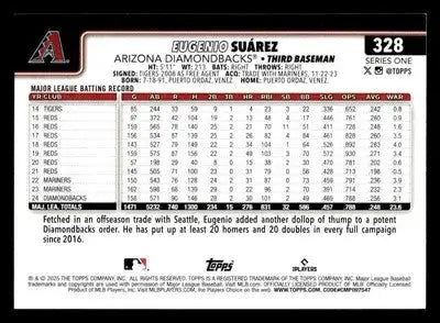 2025 Topps #328 Eugenio Suárez - Baseball Card Single