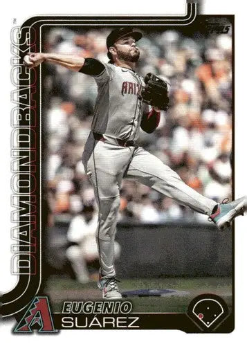 Original gloss baseball card of Eugenio Suarez NM-MT in Diamondbacks uniform