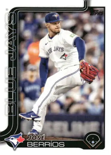 Original gloss Jose Berrios baseball card from 2025 Topps Blue Jays ID 76913