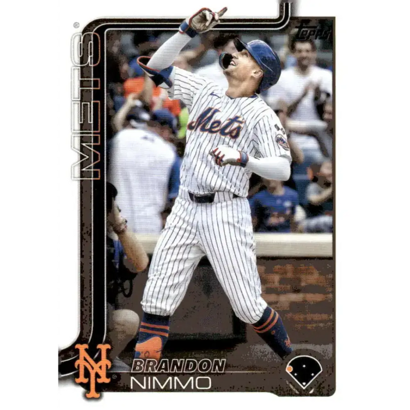 2025 Topps #331 Brandon Nimmo NM-MT New York Mets Baseball Card - Baseball Card Single