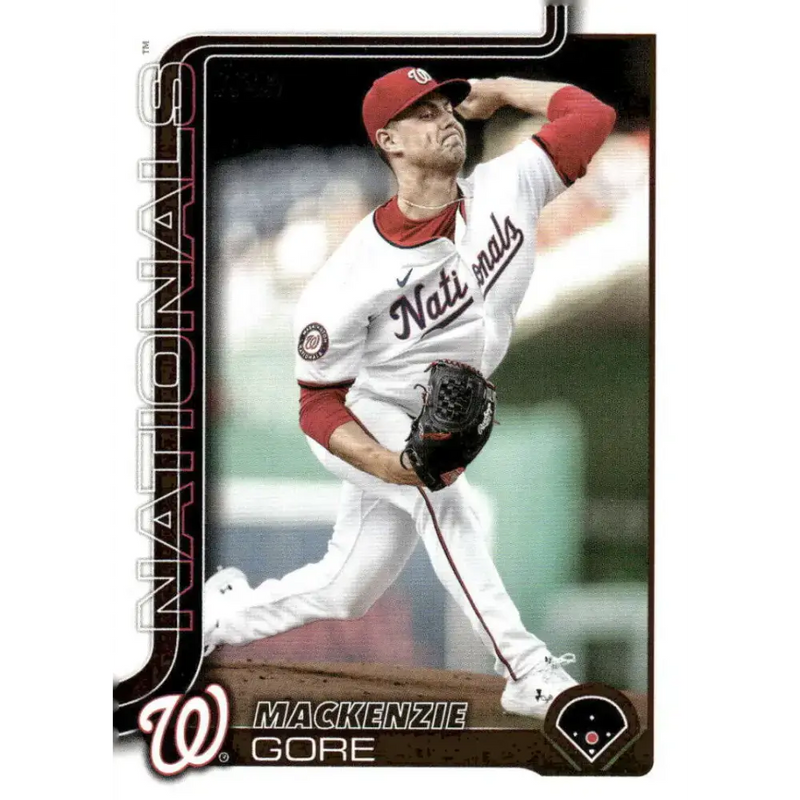 2025 Topps #334 MacKenzie Gore NM-MT Washington Nationals Baseball Card - Baseball Card Single