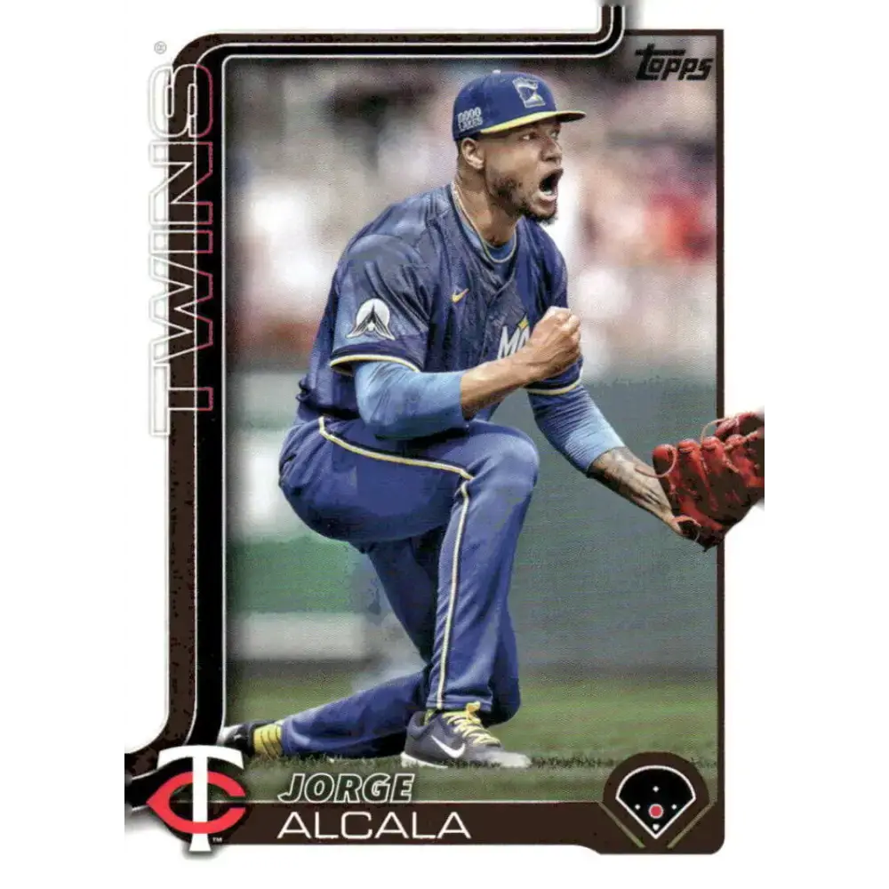 2025 Topps #336 Jorge Alcala NM-MT Minnesota Twins Baseball Card - Baseball Card Single