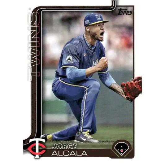 2025 Topps #336 Jorge Alcala NM-MT Minnesota Twins Baseball Card - Baseball Card Single