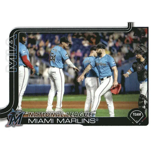 2025 Topps #340 Miami Marlins NM-MT Miami Marlins Baseball Card