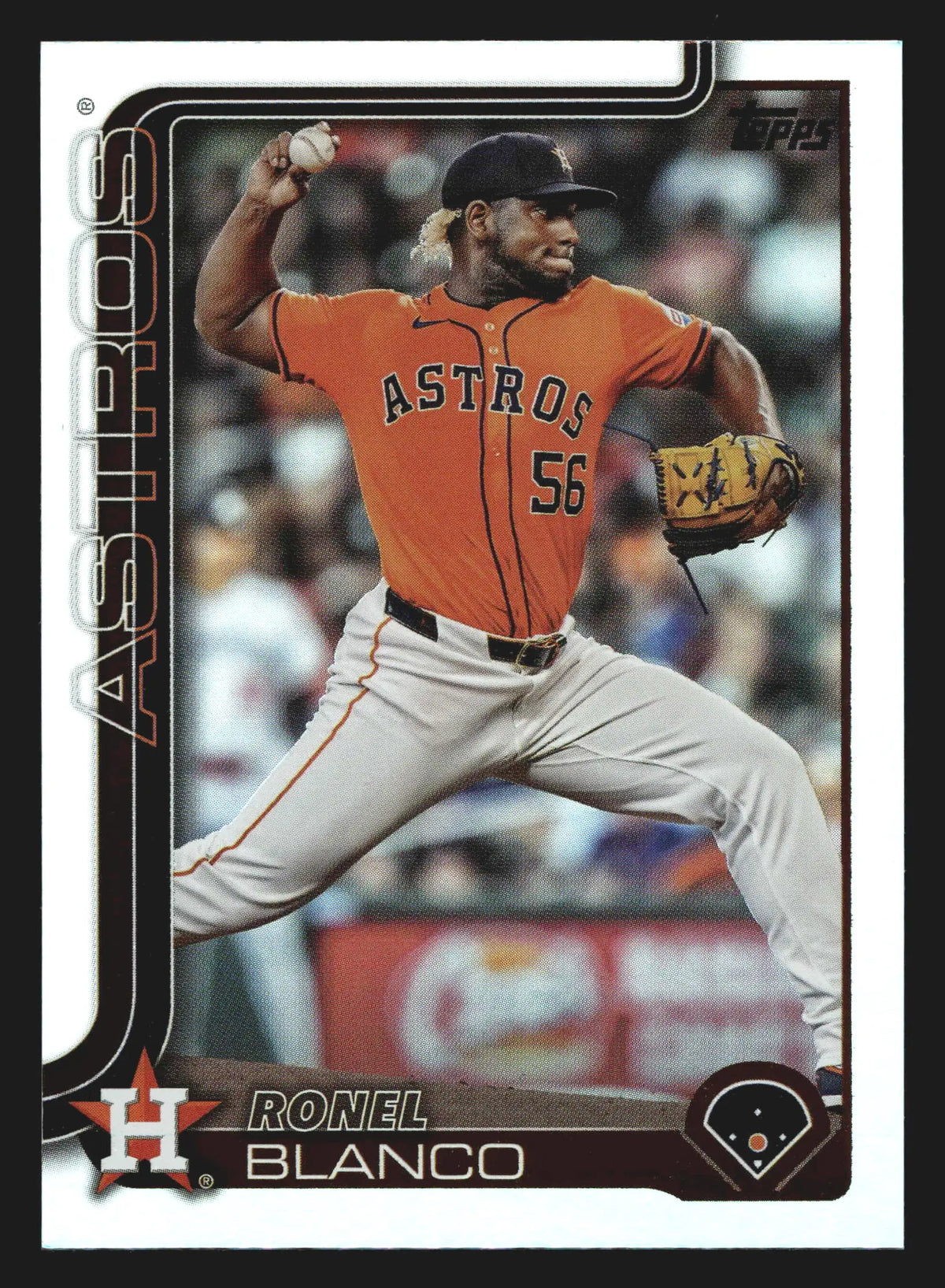 2025 Topps #341 Ronel Blanco Rainbow Foil Astros - Baseball Card Single