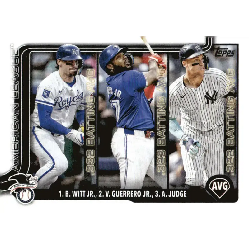 2025 Topps #345 Aaron Judge/Bobby Witt Jr./Vladimir Guerrero Jr. NM-MT Kansas City Royals/New York Yankees/Toronto Blue