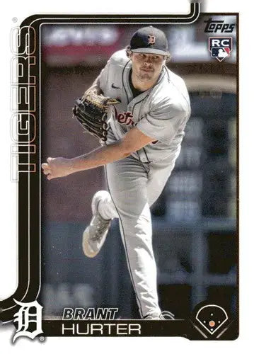 Original gloss baseball trading card featuring Brant Hurter rookie Tigers pitcher
