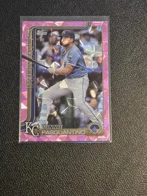 2025 Topps #349 Vinnie Pasquantino Pink Diamante Foil - Baseball Card Single