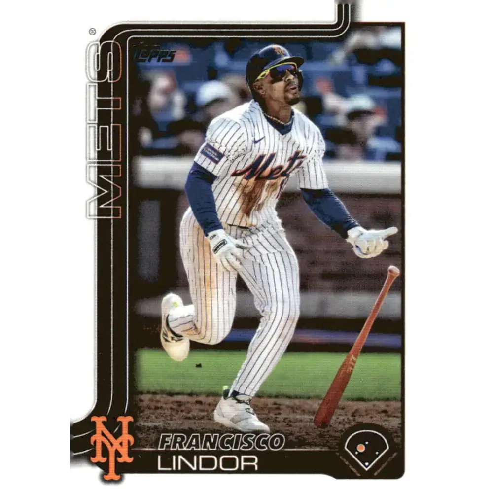 2025 Topps #350 Francisco Lindor NM-MT New York Mets Baseball Card - Baseball Card Single