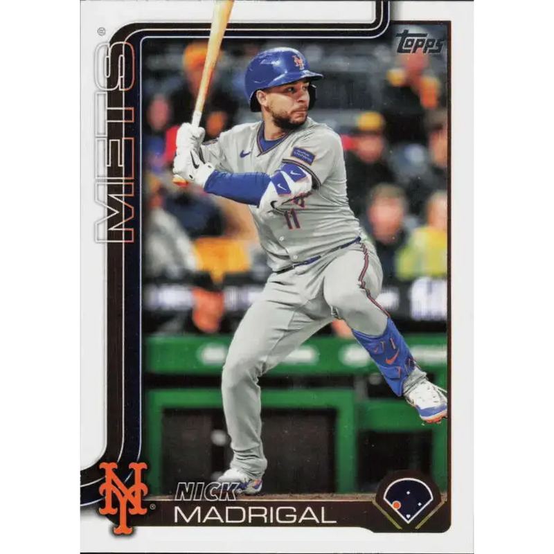 2025 Topps #355 Nick Madrigal NM-MT New York Mets Baseball Card - Baseball Card Single