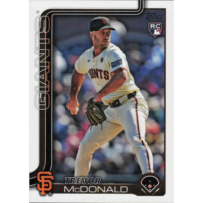 2025 Topps #357 Trevor McDonald NM-MT RC Rookie San Francisco Giants Baseball Card - Baseball Card Single