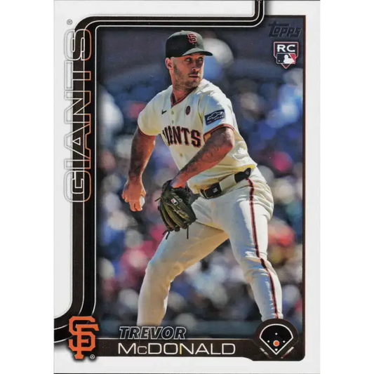2025 Topps #357 Trevor McDonald NM-MT RC Rookie San Francisco Giants Baseball Card - Baseball Card Single
