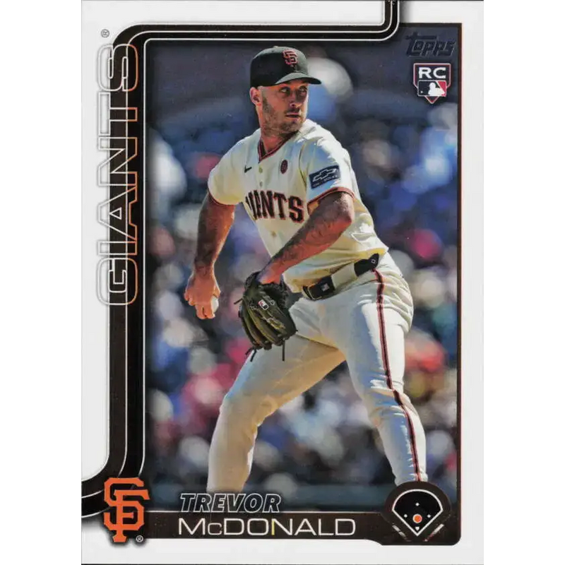 2025 Topps #357 Trevor McDonald NM-MT RC Rookie San Francisco Giants Baseball Card - Baseball Card Single