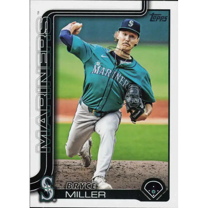 2025 Topps #358 Bryce Miller NM-MT Seattle Mariners Baseball Card - Baseball Card Single