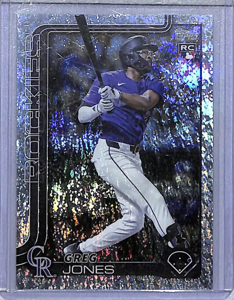 2025 Topps #36 Greg Jones NM-MT RC Rookie Colorado Rockies - Baseball Card Single