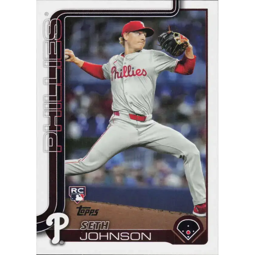 2025 Topps #362 Seth Johnson NM-MT RC Rookie Philadelphia Phillies Baseball Card - Baseball Card Single