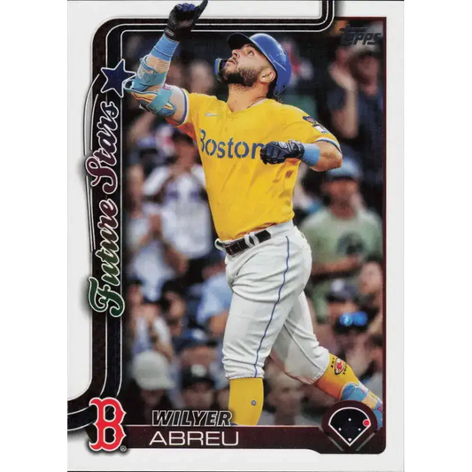 2025 Topps #367 Wilyer Abreu NM-MT Boston Red Sox Baseball Card - Baseball Card Single