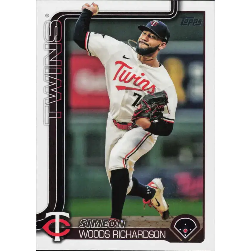 2025 Topps #368 Simeon Woods Richardson NM-MT Minnesota Twins Baseball Card - Baseball Card Single