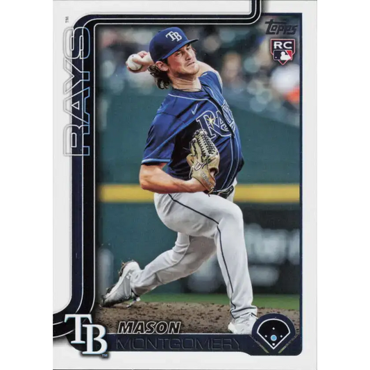 2025 Topps #369 Mason Montgomery NM-MT RC Rookie Tampa Bay Rays Baseball Card
