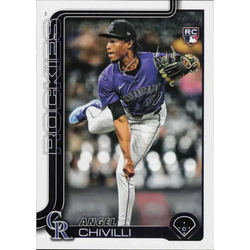 2025 Topps #370 Angel Chivilli NM-MT RC Rookie Colorado Rockies Baseball Card - Baseball Card Single
