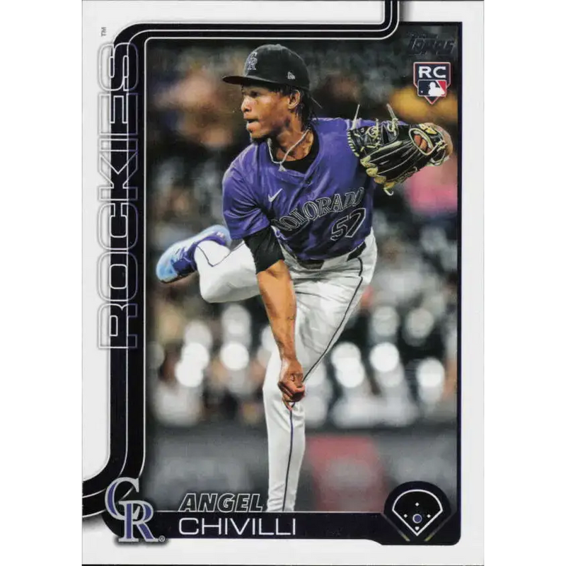 2025 Topps #370 Angel Chivilli NM-MT RC Rookie Colorado Rockies Baseball Card - Baseball Card Single