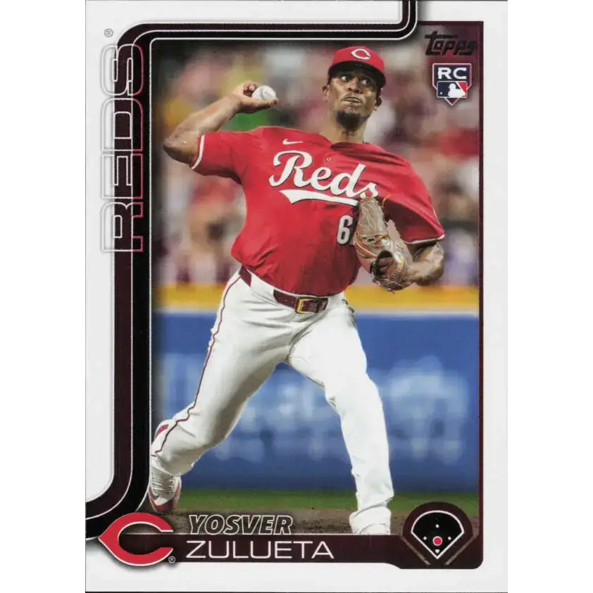 2025 Topps #372 Yosver Zulueta NM-MT RC Rookie Cincinnati Reds Baseball Card - Baseball Card Single