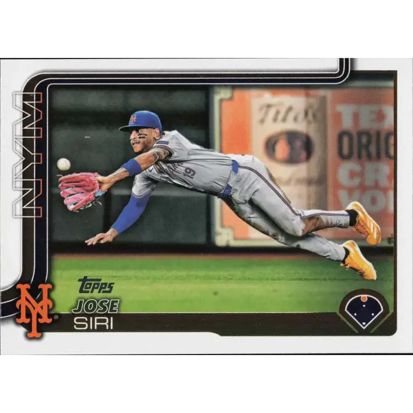 2025 Topps #373 Jose Siri NM-MT New York Mets Baseball Card - Baseball Card Single