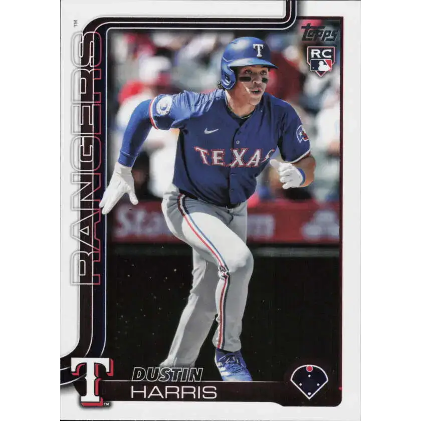 2025 Topps #374 Dustin Harris NM-MT RC Rookie Texas Rangers Baseball Card - Baseball Card Single